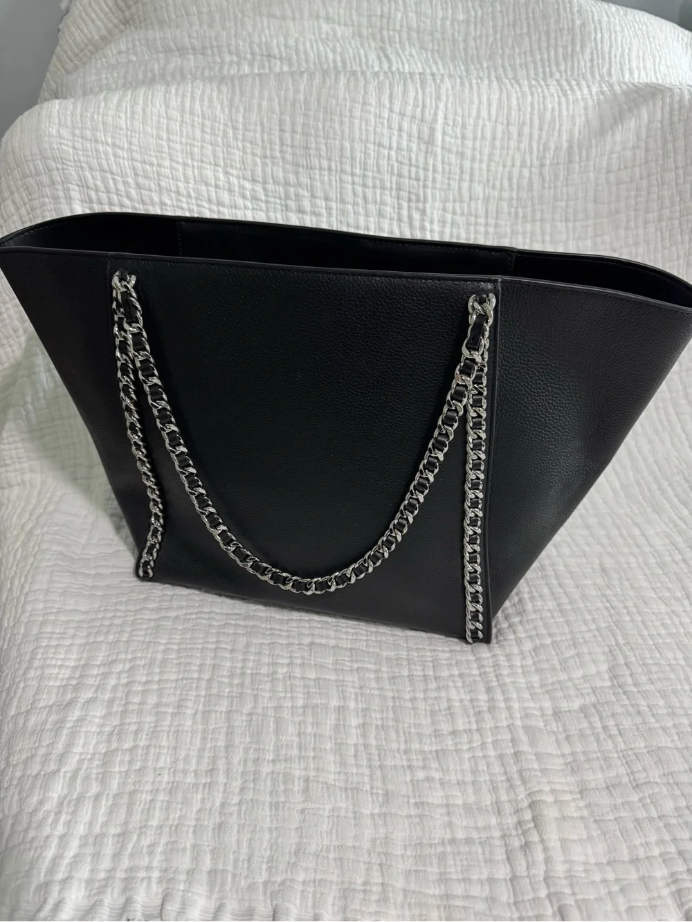 Black Chain-Accent Westley Tote Bag by Michael Kors - Picture 2 of 6